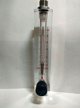 Acrylic Body Rotameter for Water in flow range for 0-10 LPM